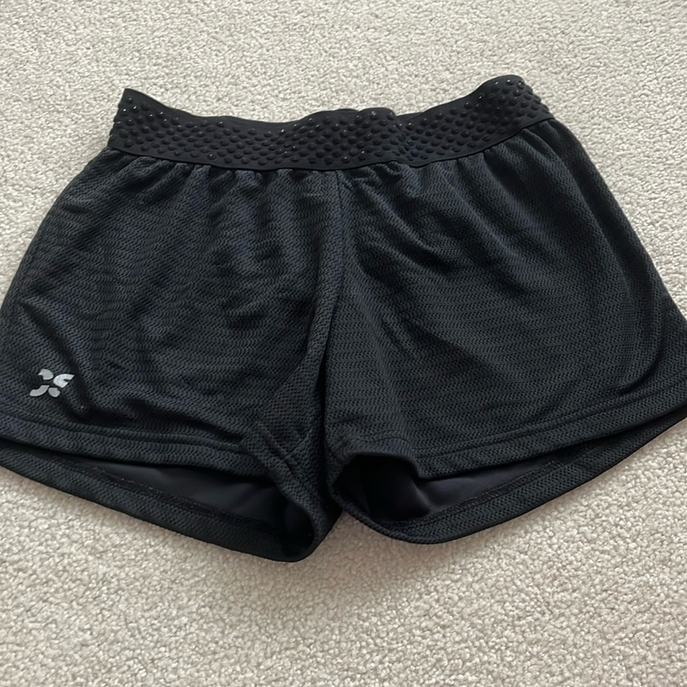 Black athletic shorts